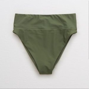 Aerie High cut cheeky bikini bottom